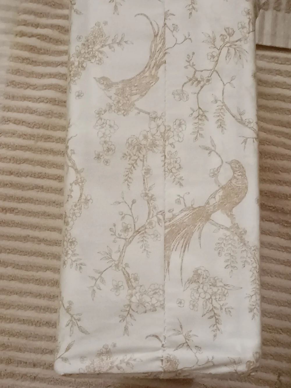 Martha Stewart King Sheet Set Birds Floral Nature 100% Cotton